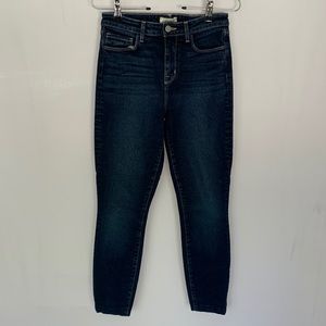 L'Agence Marguerite Skinny High Rise Jeans Gardena Dark Wash Denim Size 26